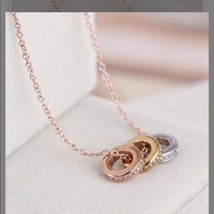 Michael Kors tri-time necklace